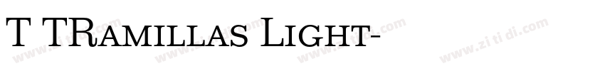 T TRamillas Light字体转换